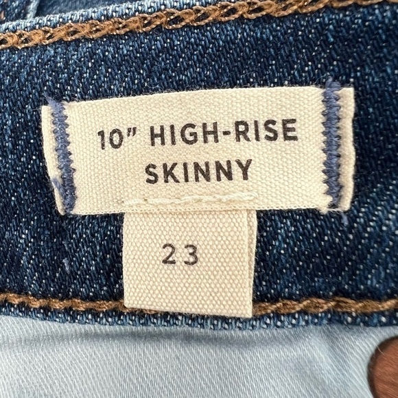 NWT Madewell 10" High Rise Skinny Denim Jeans Size 23 Women's - Picture 4 of 10